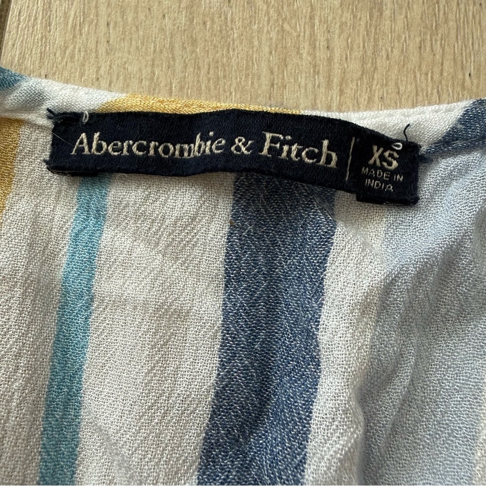 Abercrombie & Fitch Lined Stripe Romper in White Women’s Size XS - Picture 8 of 12